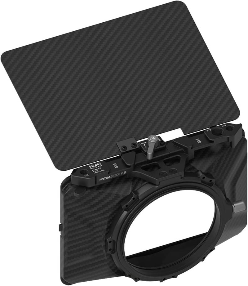 foto4easy Mini Matte Box,Lightweight Box with Top Flag for DSLR Mirrorless Cameras,Compatible 67mm/72mm/77mm/82mm Lenses,Supporting 4x4/4x5.65 Filters, Black - Image 4